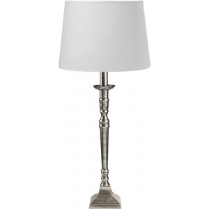 Salon-Tischlampe - Silber/Offwhite