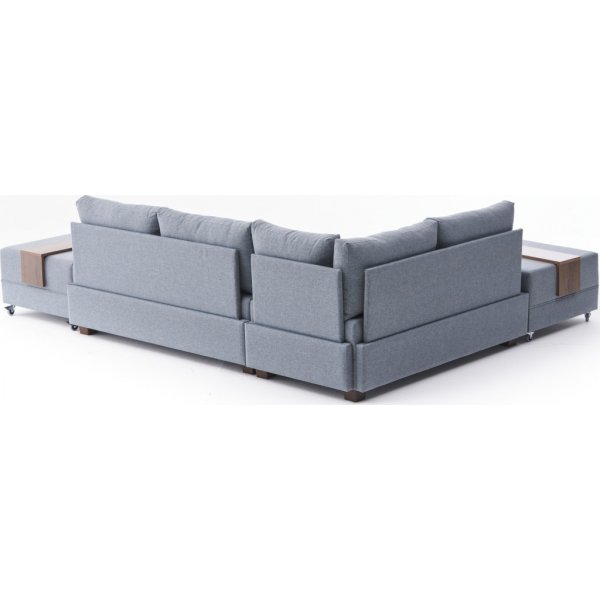 Fly Ecksofa links - Blau