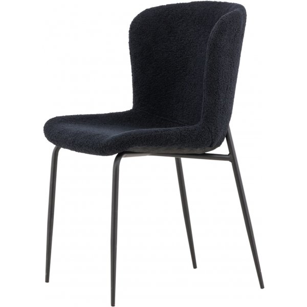 Modesto Esszimmerstuhl - Schwarzer Teddy