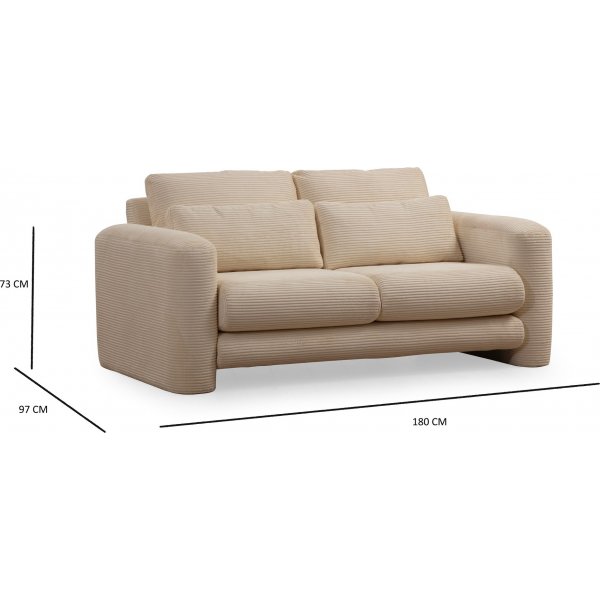 Suzy 2-Sitzer-Sofa - Beige Suzy 2-Sitzer-Sofa - Beige