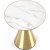 Tribeca Couchtisch 50 cm - Weier Marmor/Gold