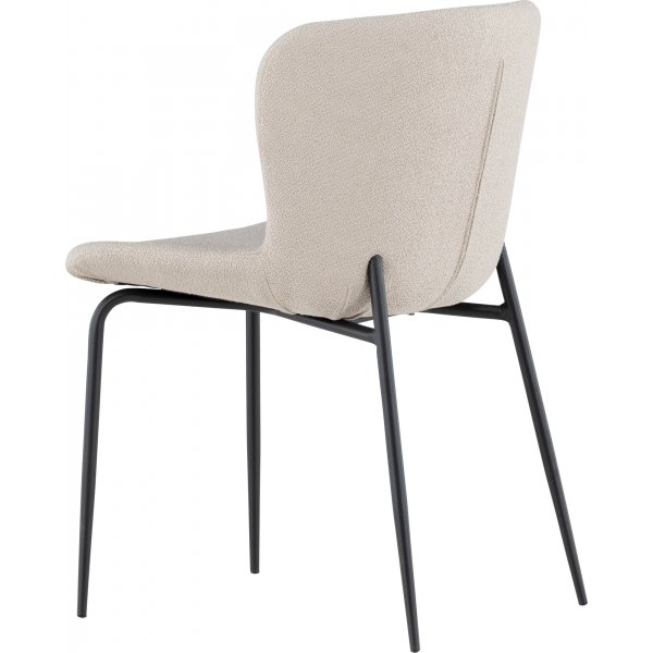 Modesto Esszimmerstuhl - Beigefarbenes Boucl