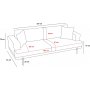 Liva 3-Sitzer-Sofa - Anthrazit