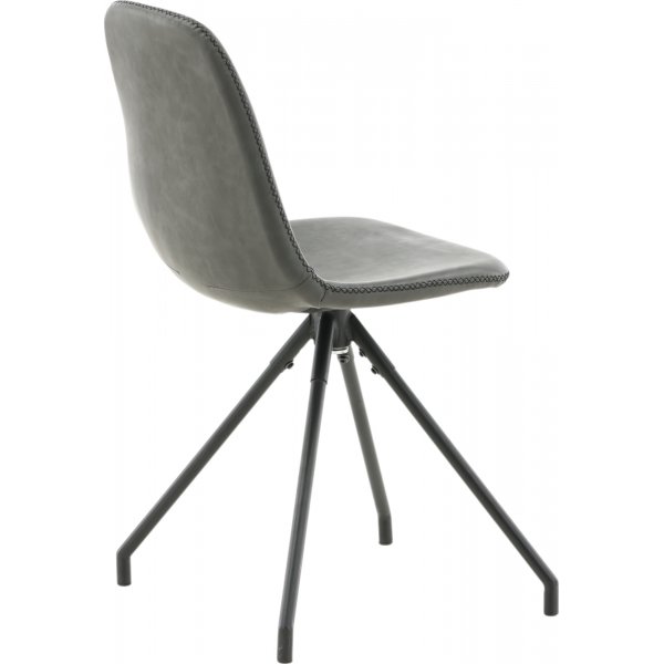 Drehbarer Esszimmerstuhl Bridge - Schwarzes PU Drehbarer Esszimmerstuhl Bridge - Schwarzes PU