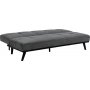 Enna 2,5-Sitzer Schlafsofa - Grau/Schwarz