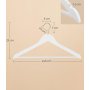 Kleiderbgel, Holz, 44,5 cm, 50er-Pack - Wei