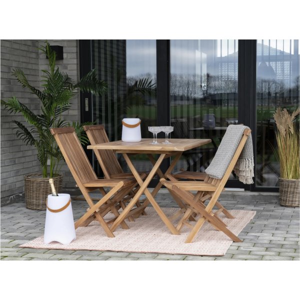 Salt Zusammenklappbarer Esstisch aus Teak - 120 cm