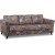 Eker 3-Sitzer-Sofa aus Blumenstoff - Eden Parrot Brown