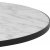 Soli Couchtisch 85 cm - Weier Marmor/Schwarz