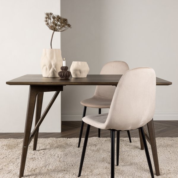 Kaseindon Esstisch 120 x 80 cm - Dunkelbraun