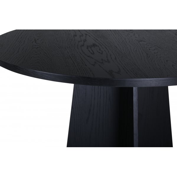 Bootcut-Esstisch 110 cm - Schwarz