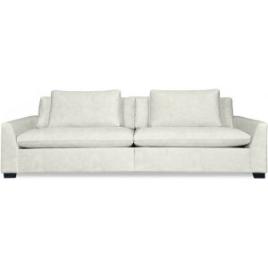 Gabby 4-Sitzer-Sofa aus cremefarbenem Samt