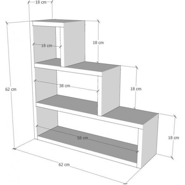Wandregal Pyramid - Wei