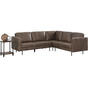 Balbus Ecksofa 3+2 - Dunkelbraun