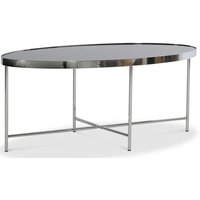 Java Ovaler Couchtisch - Chrom / schwarzes Marmorglas Java Ovaler Couchtisch - Chrom / schwarzes Marmorglas