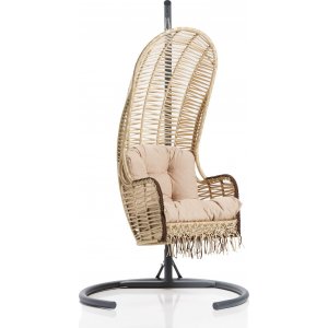 Flamingo Hängesessel - Beige/Schwarz + Fleckentferner für Möbel Flamingo Hängesessel - Beige/Schwarz + Fleckentferner für Möbel