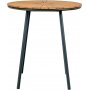 Cleveland runder Esstisch Ø70 cm - Teak/Schwarz
