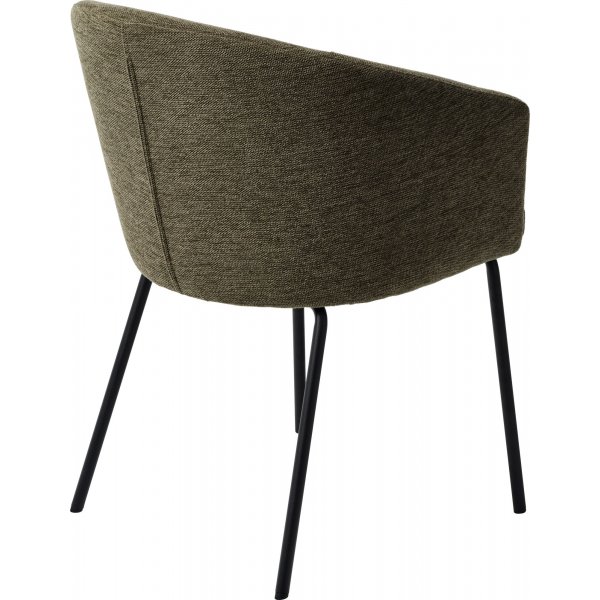 Erik Stuhl aus olivgr�nem Stoff