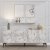 Stella Sideboard mit Wandregal - Carrara-Marmor