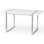Kallarp Esstisch 140 cm - Wei Hochglanz / Chrom