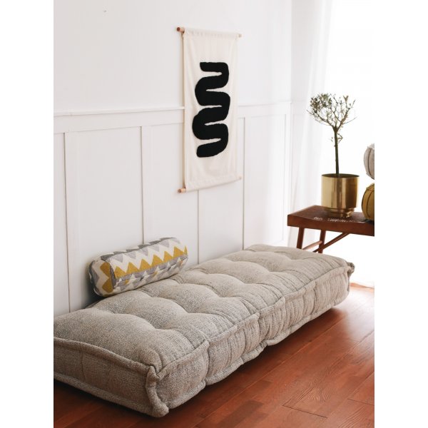 Boho-Hocker - Grau Boho-Hocker - Grau