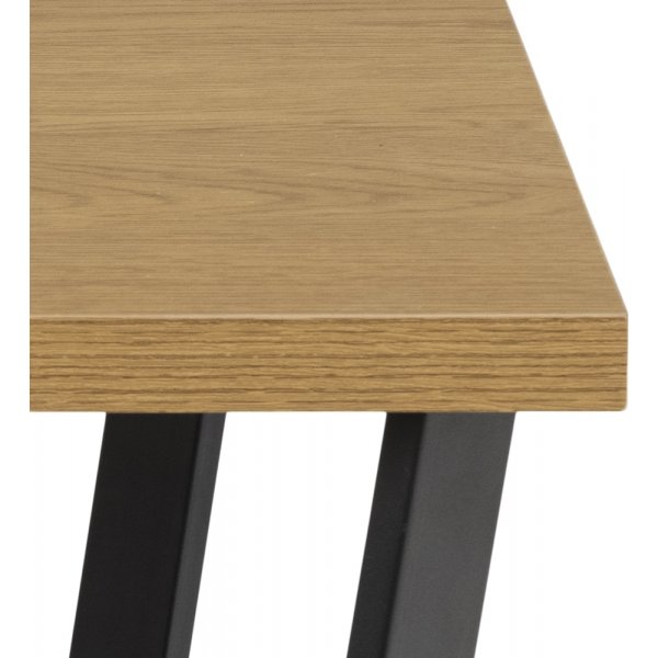 Amble Couchtisch 75 x 75 cm - Eiche/schwarz