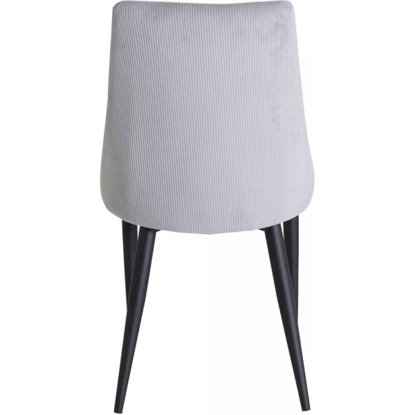 Esszimmerstuhl Laila - Schwarz / Hellgrau Manchester Esszimmerstuhl Laila - Schwarz / Hellgrau Manchester