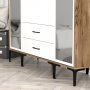 Kumsal Kleiderschrank 12 Walnuss/Wei