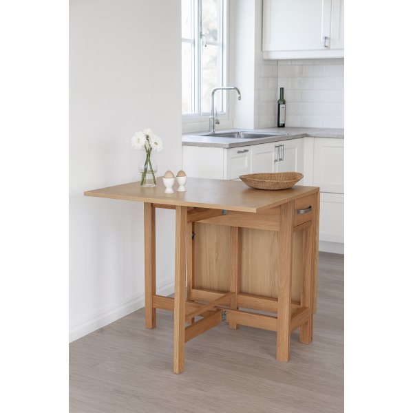 Klapptisch 30/90/150 x 80 cm - Eichenfurnier + Möbelreinigung Klapptisch 30/90/150 x 80 cm - Eichenfurnier + Möbelreinigung