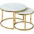 Muse Couchtisch 45/60 cm - Marmor/Gold