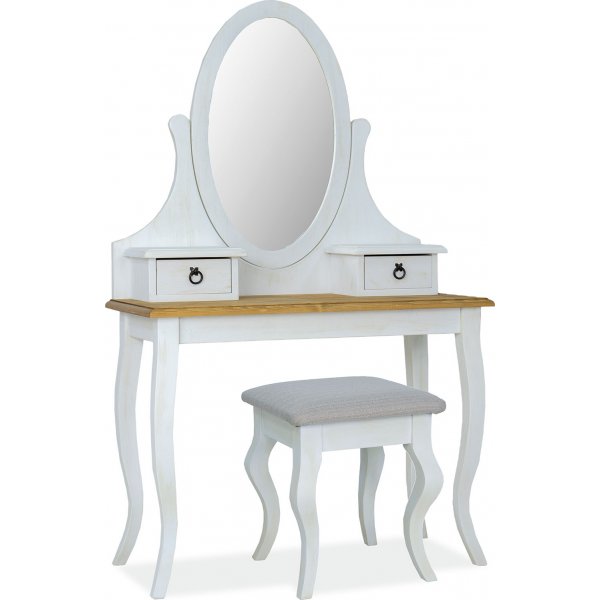 Vimle Schminktisch 100 x 45 cm - Wei/Braun