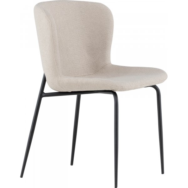 Modesto Esszimmerstuhl - Beigefarbenes Boucl