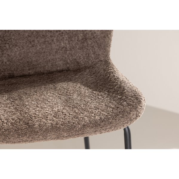 Modesto Barhocker - Braunes Bouclé Modesto Barhocker - Braunes Bouclé