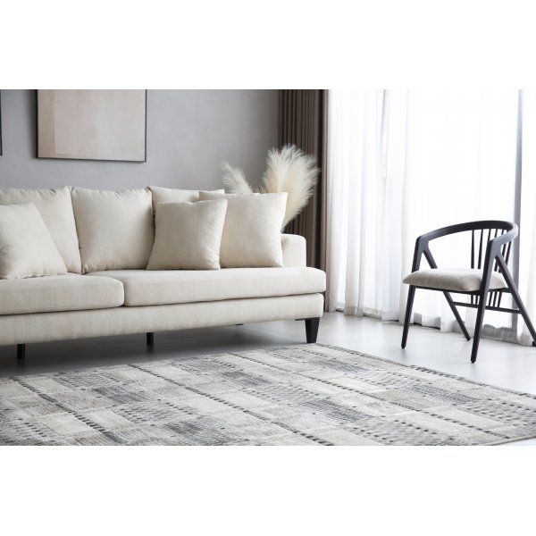 Beiges 4-Sitzer-Sofa mit losen Kissen - Remy