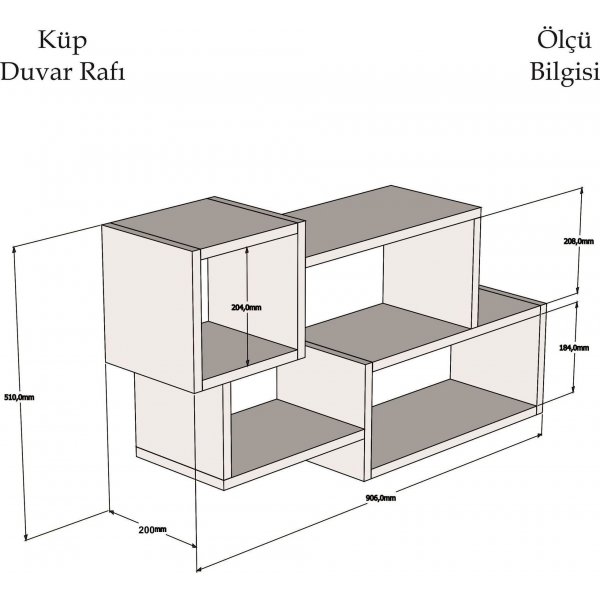 Afton Wandregal - Wei/Anthrazit