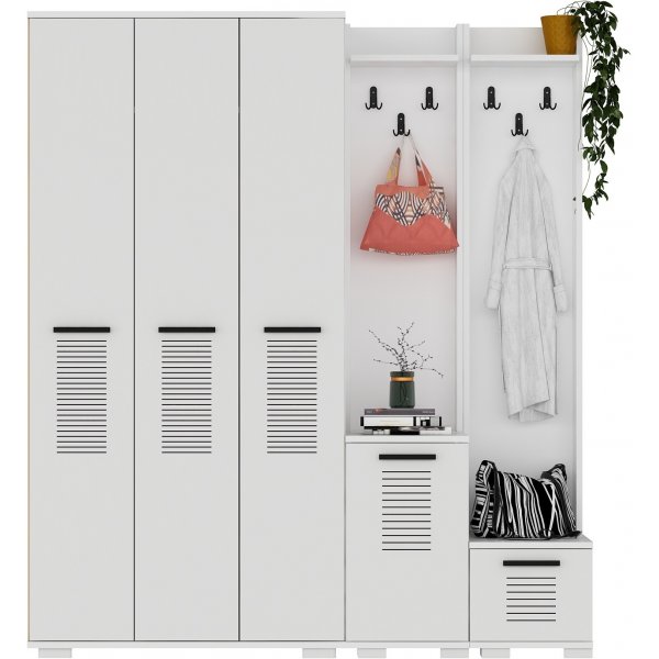 Asimo Kleiderbügel 160 x 45 x 183 cm - Weiß Asimo Kleiderbügel 160 x 45 x 183 cm - Weiß