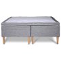 Sensation graues Bett 180x200 cm mit 7-Zonen-Tasche/Tasche