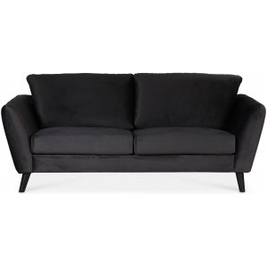 Country 3-Sitzer-Sofa - Anthrazitgrau (Samt)