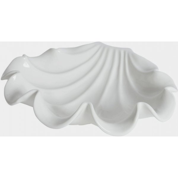 Muschel-Servierplatte 24 cm - Wei