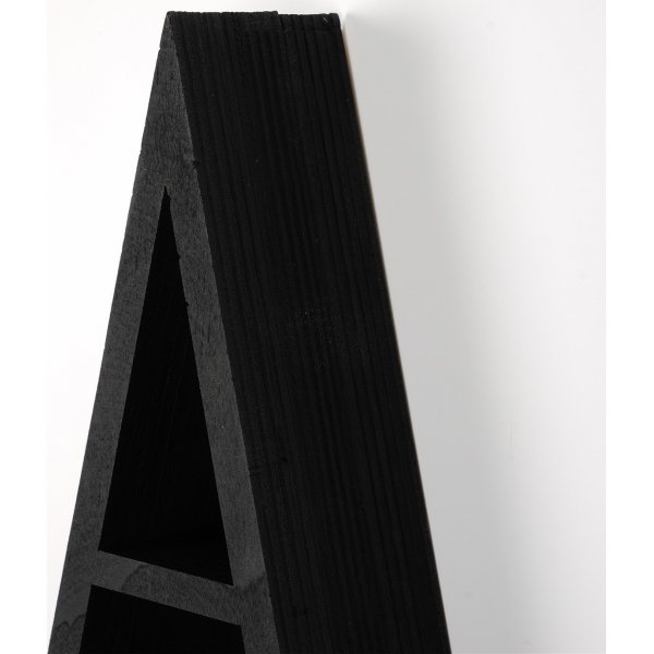 Kryptisches Wandregal 2 Schwarz