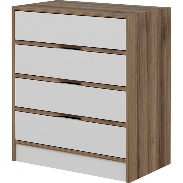 Kommode Elina - Walnuss/Weiß Kommode Elina - Walnuss/Weiß