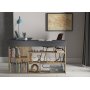 Theos Schreibtisch 120 x 40 cm - Anthrazit/Kiefer