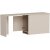 Akser Schreibtisch 180 x 47 cm - Heller Walnuss/Beige