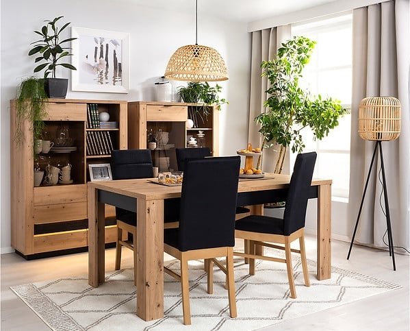 Ostia Esstisch 160-200 x 90 cm - Eiche