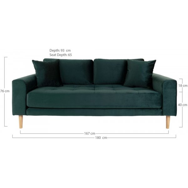 Lido 2,5-Sitzer-Sofa - Dunkelgrn