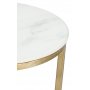 Palasso Couchtisch 80 cm Durchmesser - Messing / leichte Marmorierung