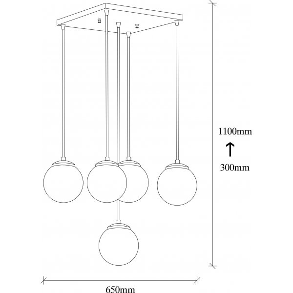 Effy Deckenleuchte 2171 - Schwarz/Rauch