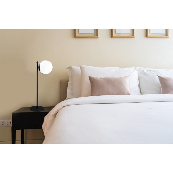 Fas Tischlampe opal - Schwarz