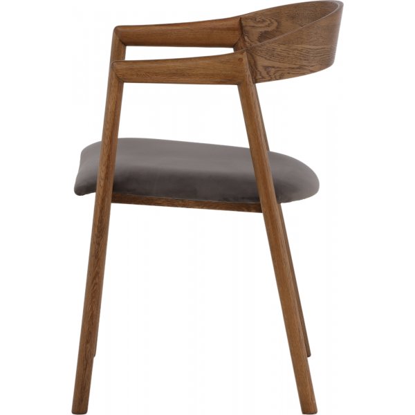 L�ng�n Esszimmerstuhl - Eiche/Grau