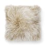 Shansi Schafsfell-Kissenbezug - Beige/Wei